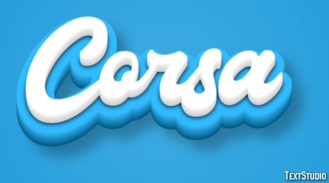 Corsa Efeito de texto