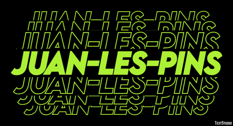 Juan-les-Pins Effetto testo