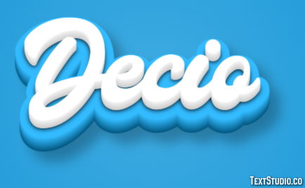 Decio Effetto testo