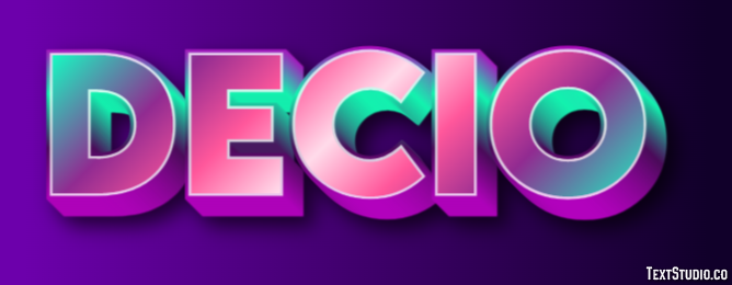 Decio Effetto testo