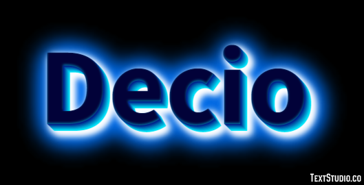 Decio Effetto testo