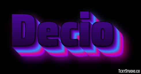 Decio Effetto testo