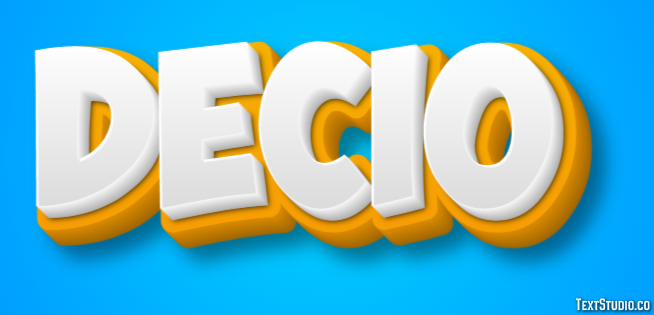 Decio Effetto testo