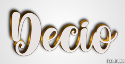 Decio Effetto testo