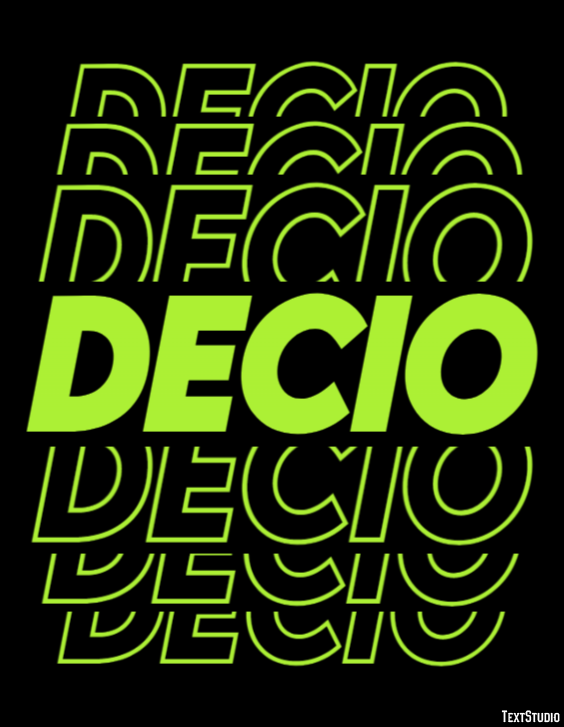 Decio Effetto testo