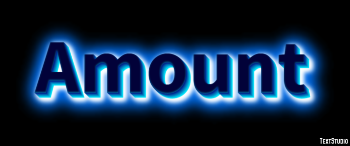 Amount Text Effect