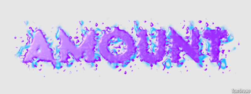 Amount Text Effect
