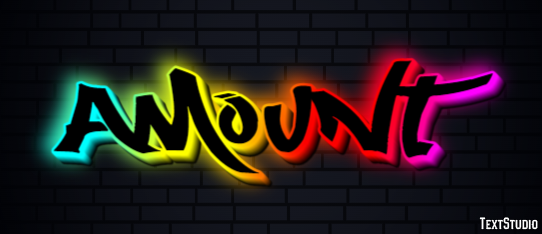 Amount Text Effect