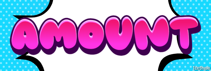 Amount Text Effect