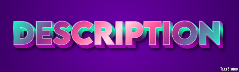 Description Texteffekt