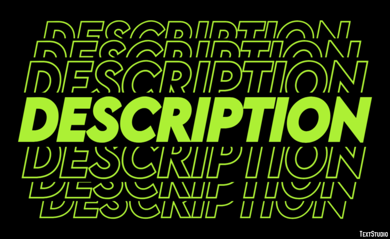 Description Text Effect