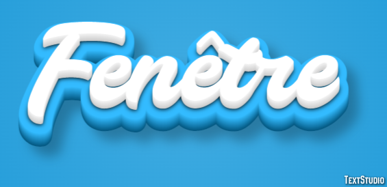 Fenêtre Effet de texte