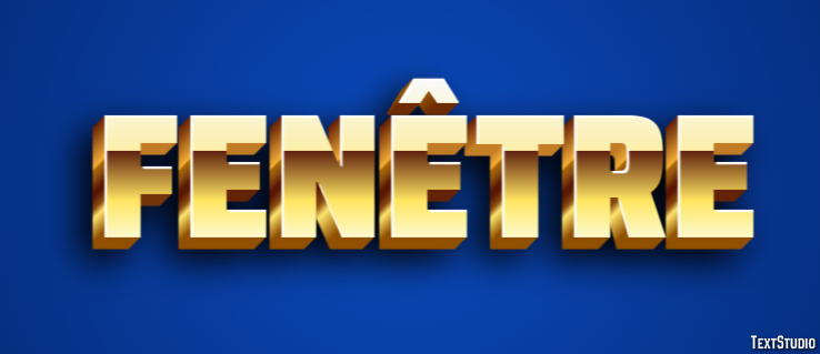 Fenêtre Effet de texte