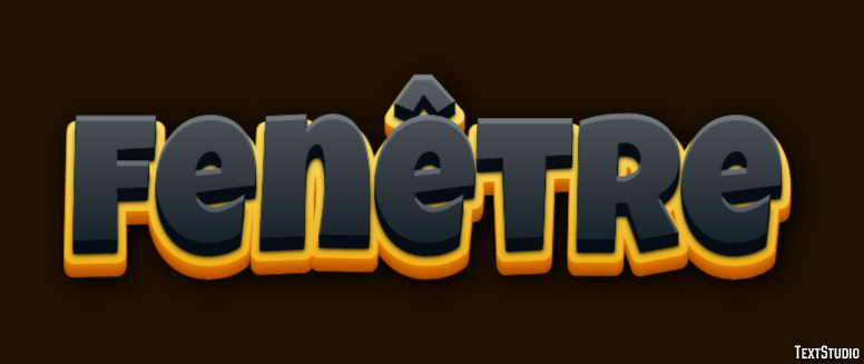 Fenêtre Effet de Texte