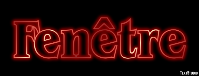 Fenêtre Effet de texte