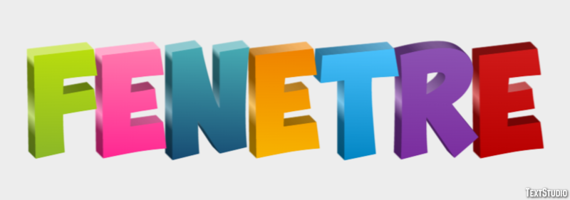 Fenêtre Effet de texte