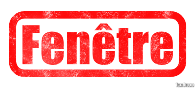 Fenêtre Effet de texte