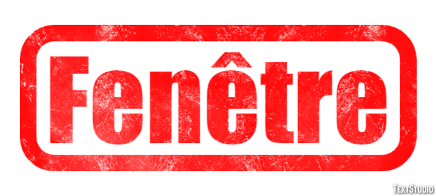 Fenêtre Effet de Texte