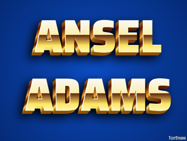 Ansel Adams Text Effect
