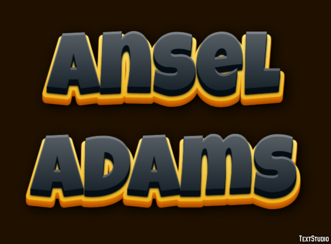 Ansel Adams Text Effect