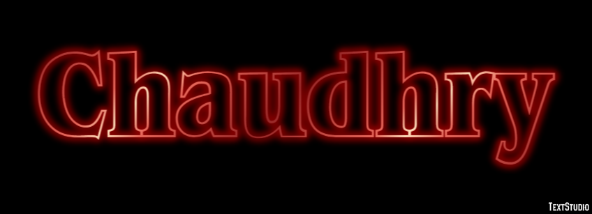 Chaudhry Text effect