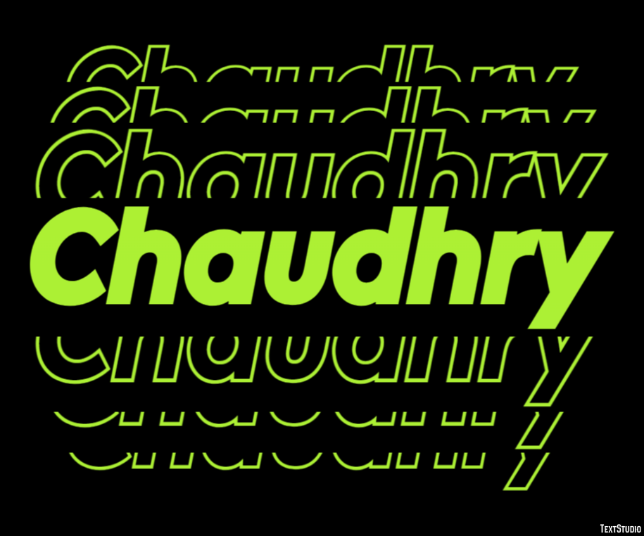 Chaudhry Text Effect