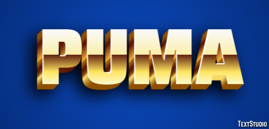 Puma Efecto de texto