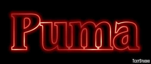 Puma Efecto de texto