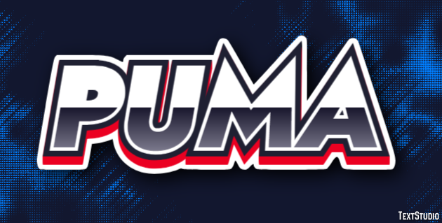Puma Efecto de texto