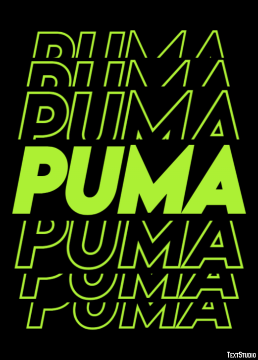 Puma Efecto de texto