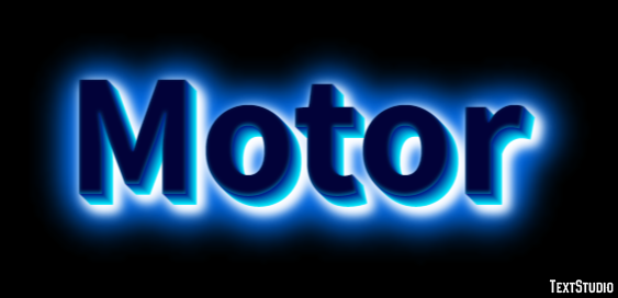Motor Texteffekt