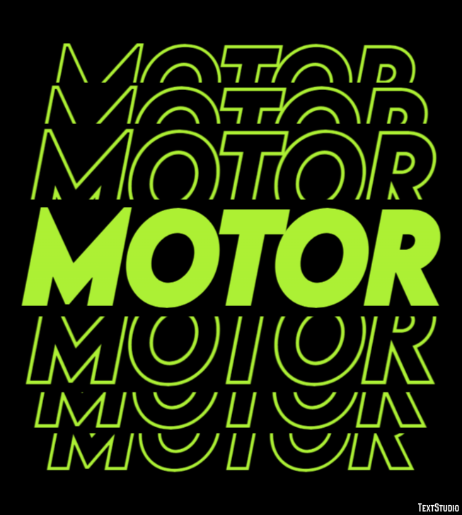 Motor Text Effect