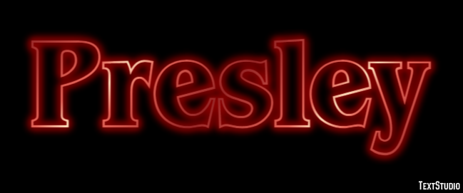 Presley Эффект текста