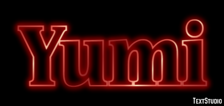 Yumi Effetto testo