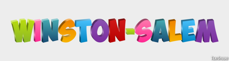 Winston–Salem Efeito de texto