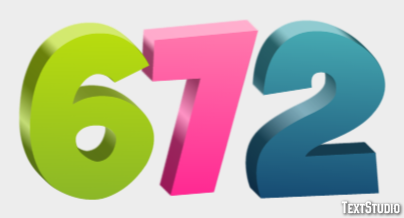 672 Text Effect