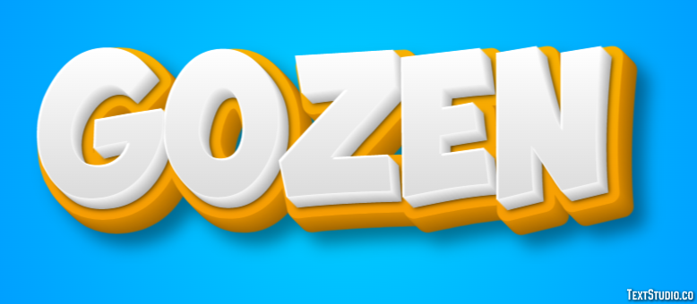 Gözen Text Effect