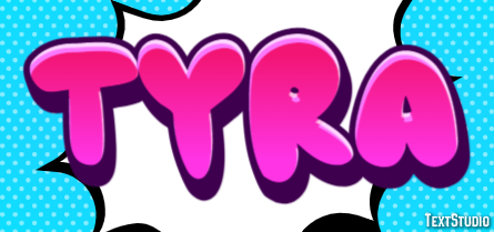 Tyra Effetto testo