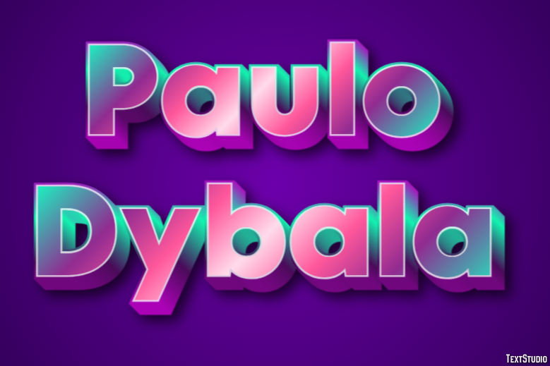 Paulo Dybala Efeito de texto