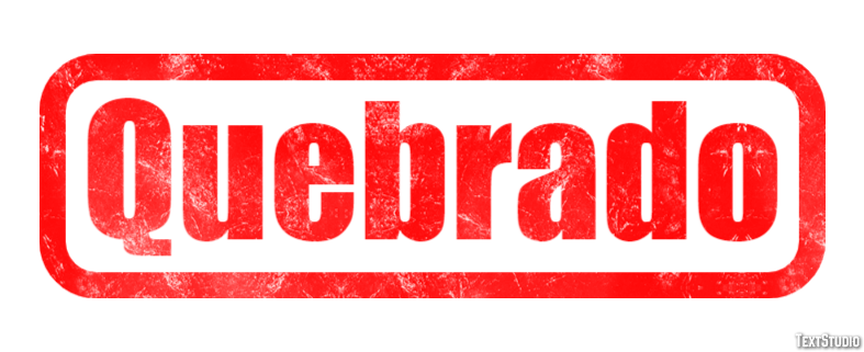Quebrado Tekst effect