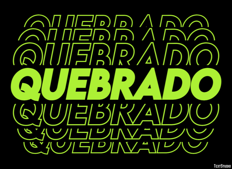 Quebrado Text Effect
