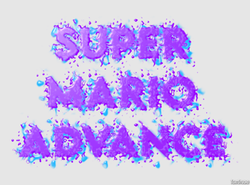 Super Mario Advance Texteffekt