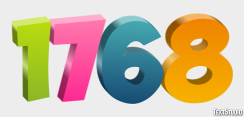 1768 Text Effect