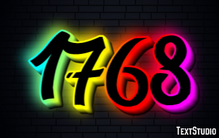 1768 Text Effect