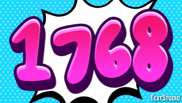 1768 Text Effect