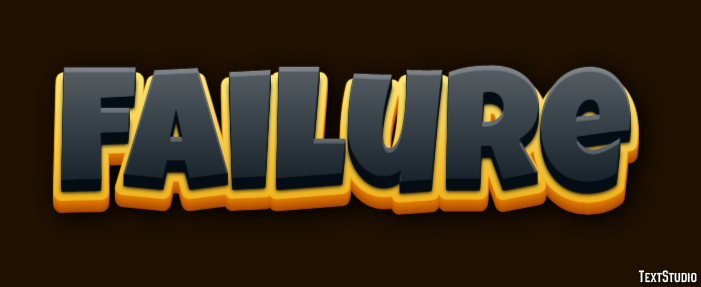 Failure Text Effect
