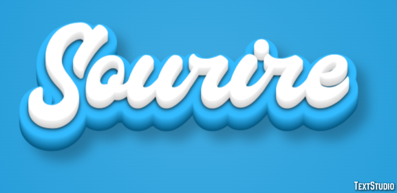 Sourire Effet de Texte