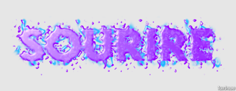 Sourire Effet de Texte