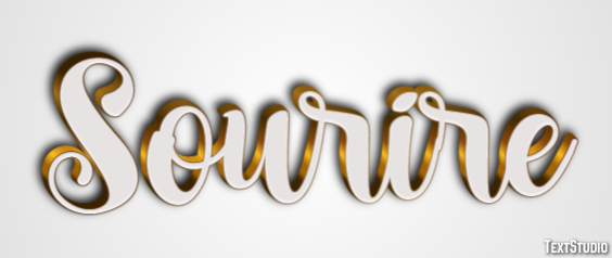 Sourire Effet de Texte
