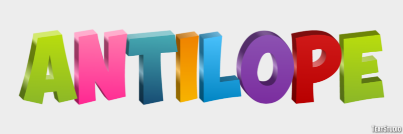 Antílope Efekt tekstowy